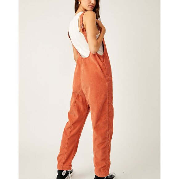 Free People Orange Jumpsuit worn twice - Picture 3 of 10